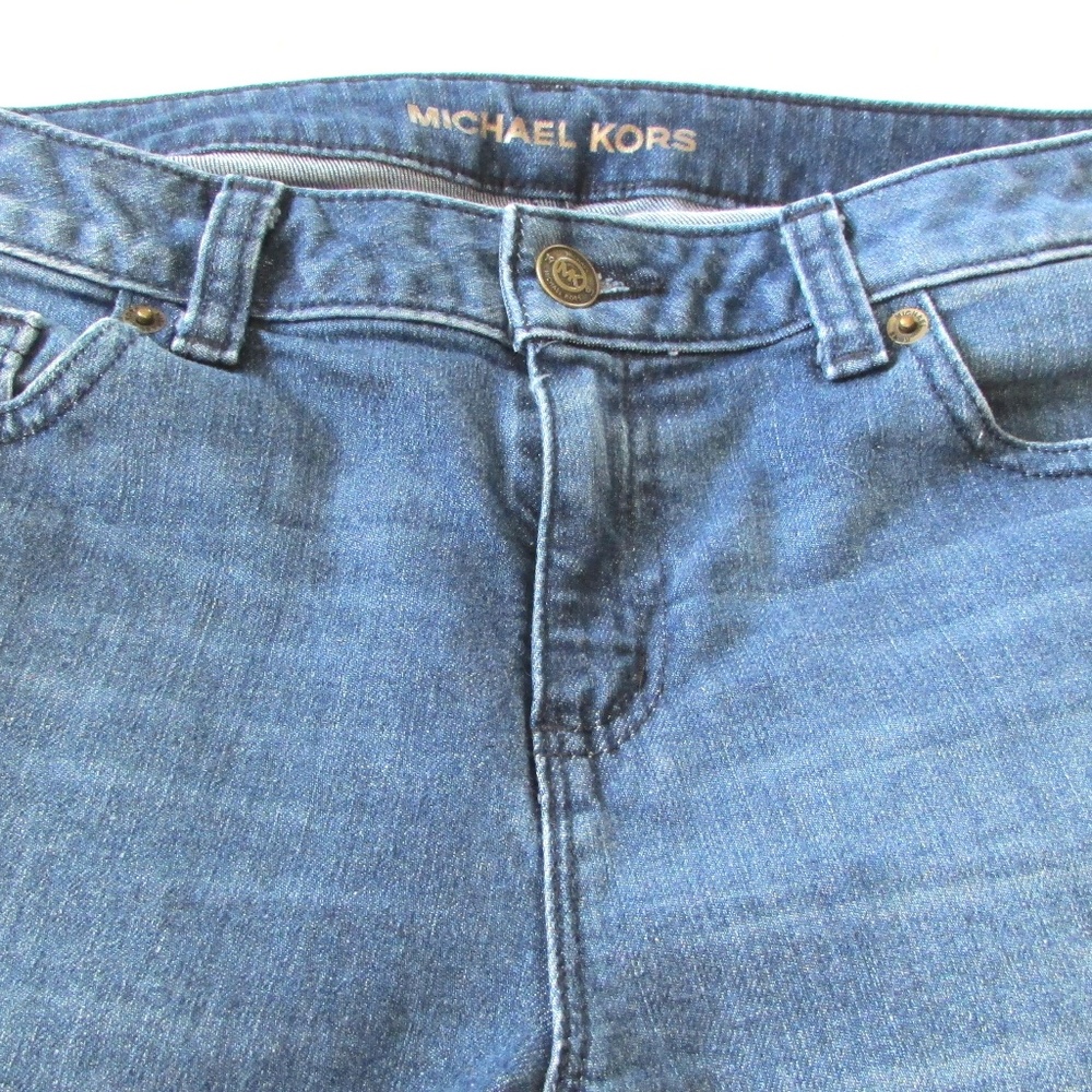 Michael Kors Izzy Skinny Raw Hem Jeans - Picture 5 of 6